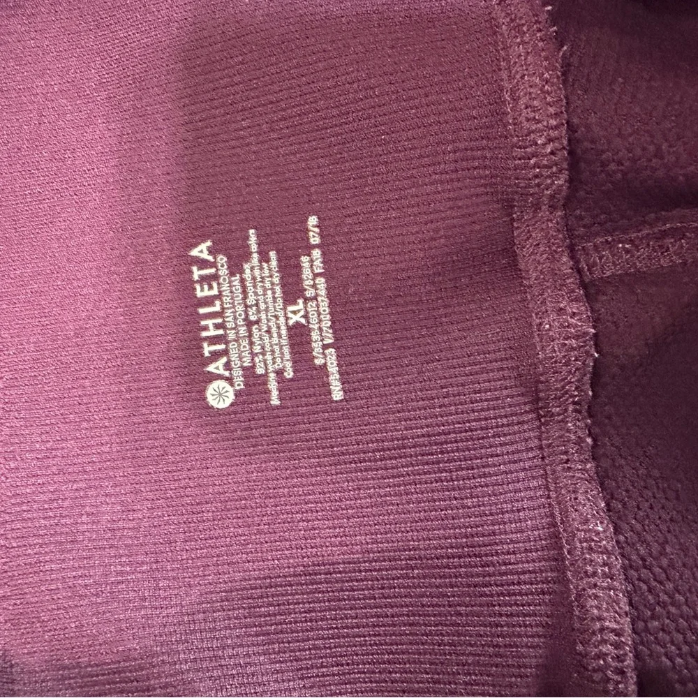 Athleta Women's Dark Purple/maroon Leggings - Picture 6 of 8